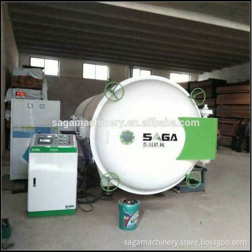 SAGA vacuumed wood kiln drying machine with microwave